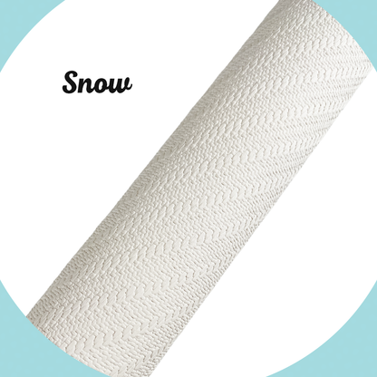 KNIT Faux Leather - Snow