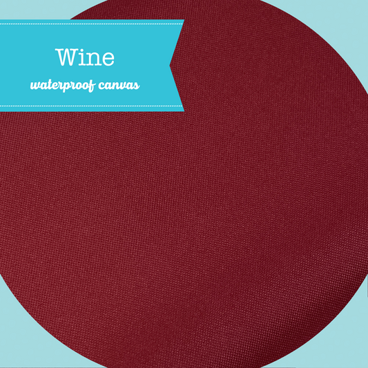 SOLID Waterproof Canvas - Wine