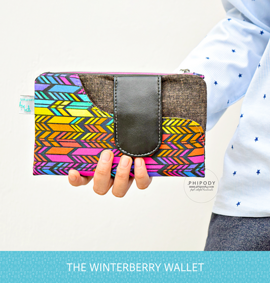 Winterberry Wallet - PDF sewing pattern