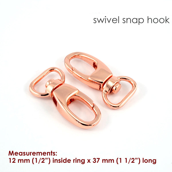 1/2" swivels (SET of 2) - Available in 5 metal finishes