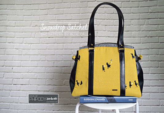 The Snowdrop Satchel in 2 sizes - PDF Sewing Pattern