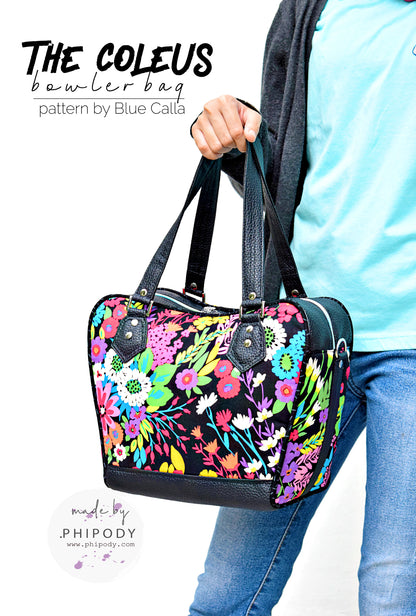 Coleus Bowler Bag - PDF sewing pattern