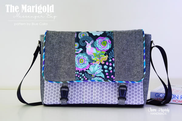 The Marigold iPad Messenger Bag - PDF Sewing Pattern