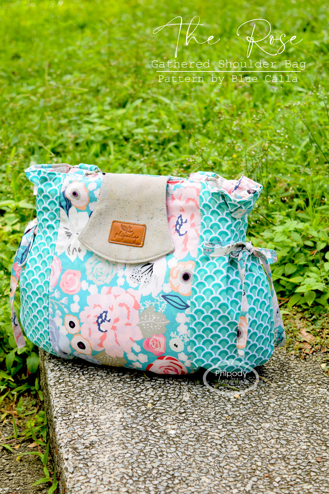 The Rose Gathered Shoulder Bag - PDF Sewing Pattern