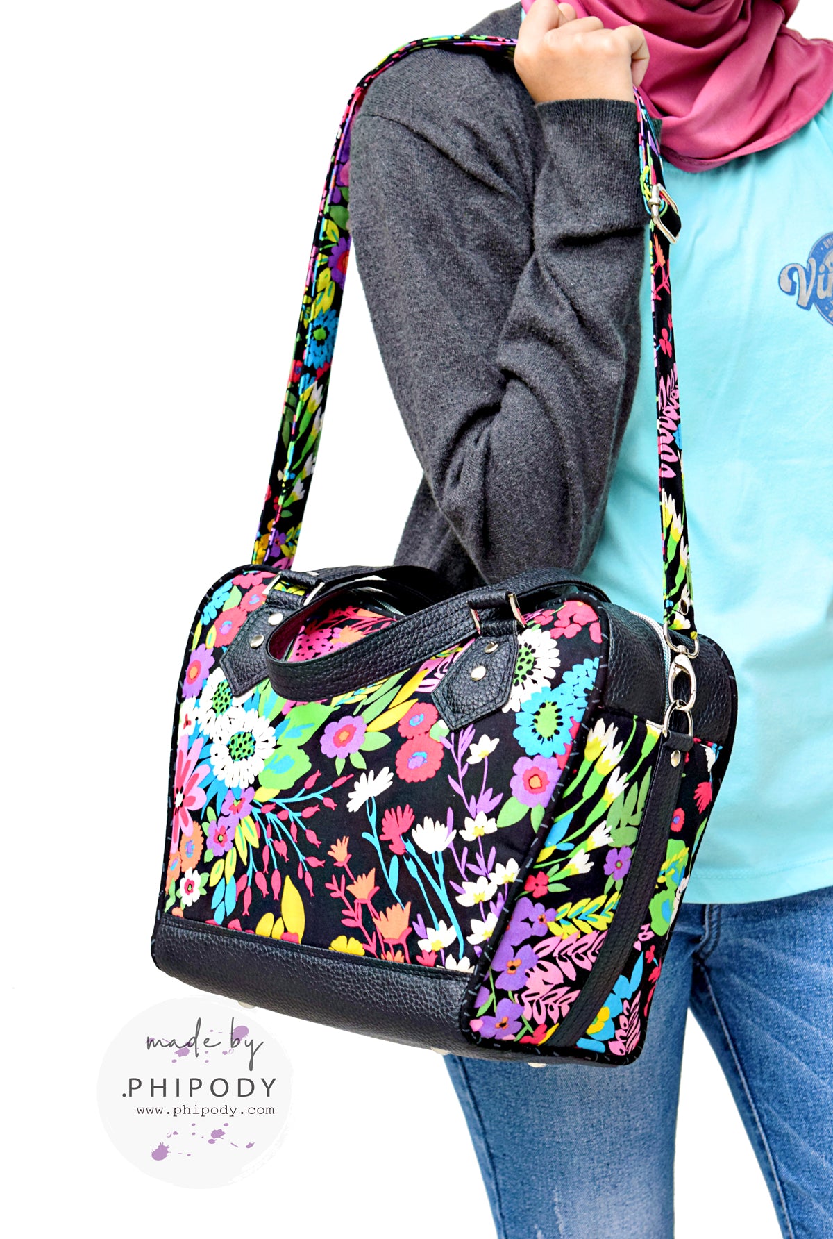 Coleus Bowler Bag - PDF sewing pattern