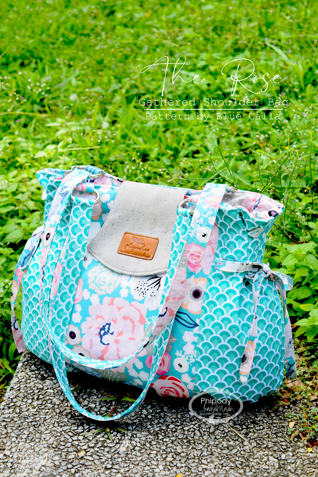 The Rose Gathered Shoulder Bag - PDF Sewing Pattern