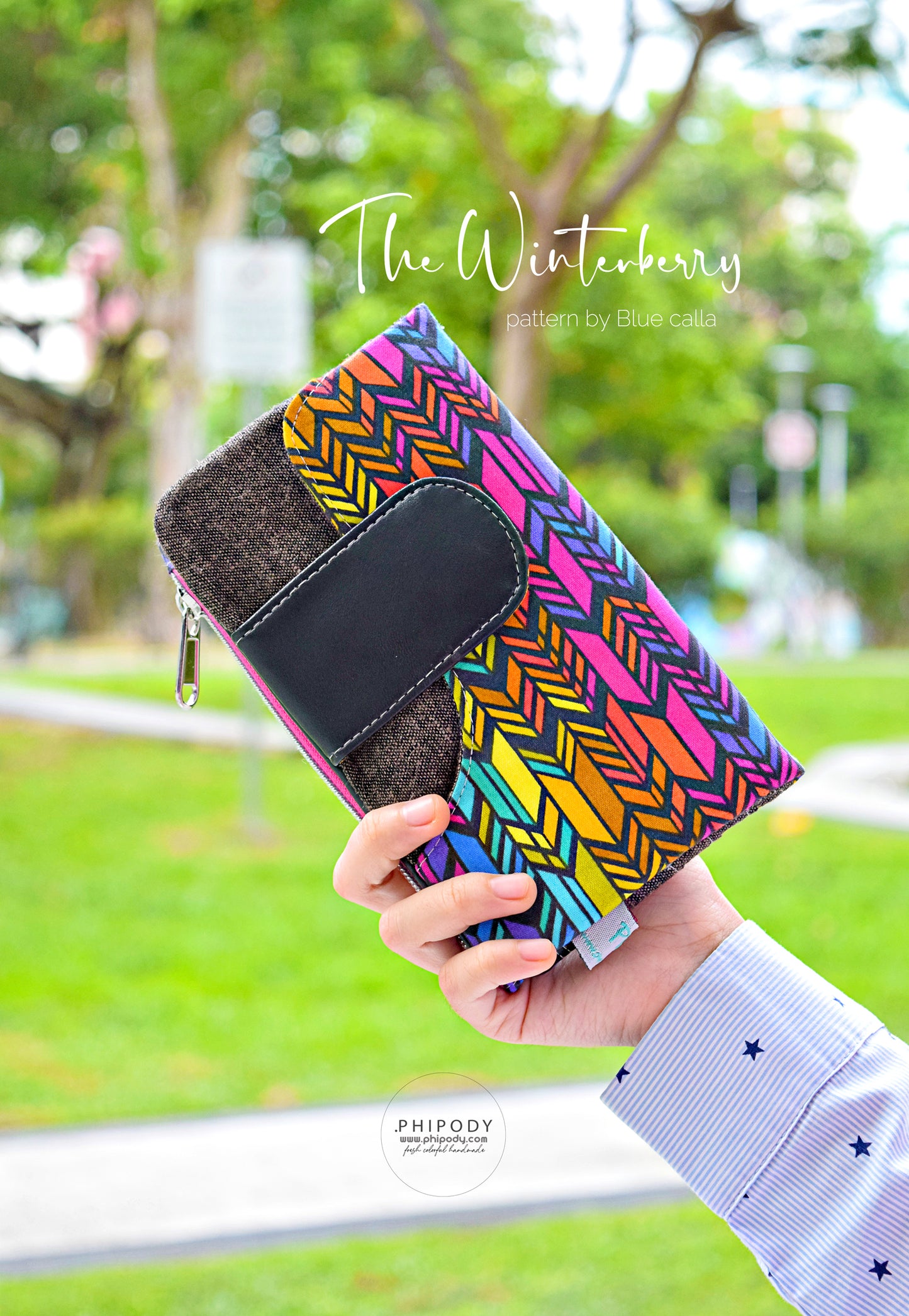 Winterberry Wallet - PDF sewing pattern