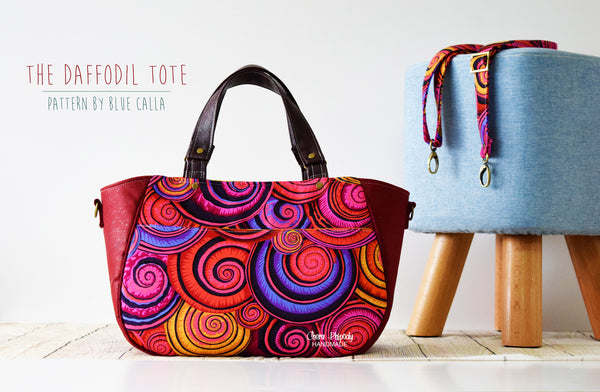 The Daffodil Tote in 2 sizes - PDF Sewing Pattern