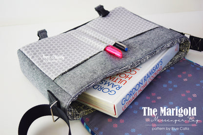 The Marigold iPad Messenger Bag - PDF Sewing Pattern