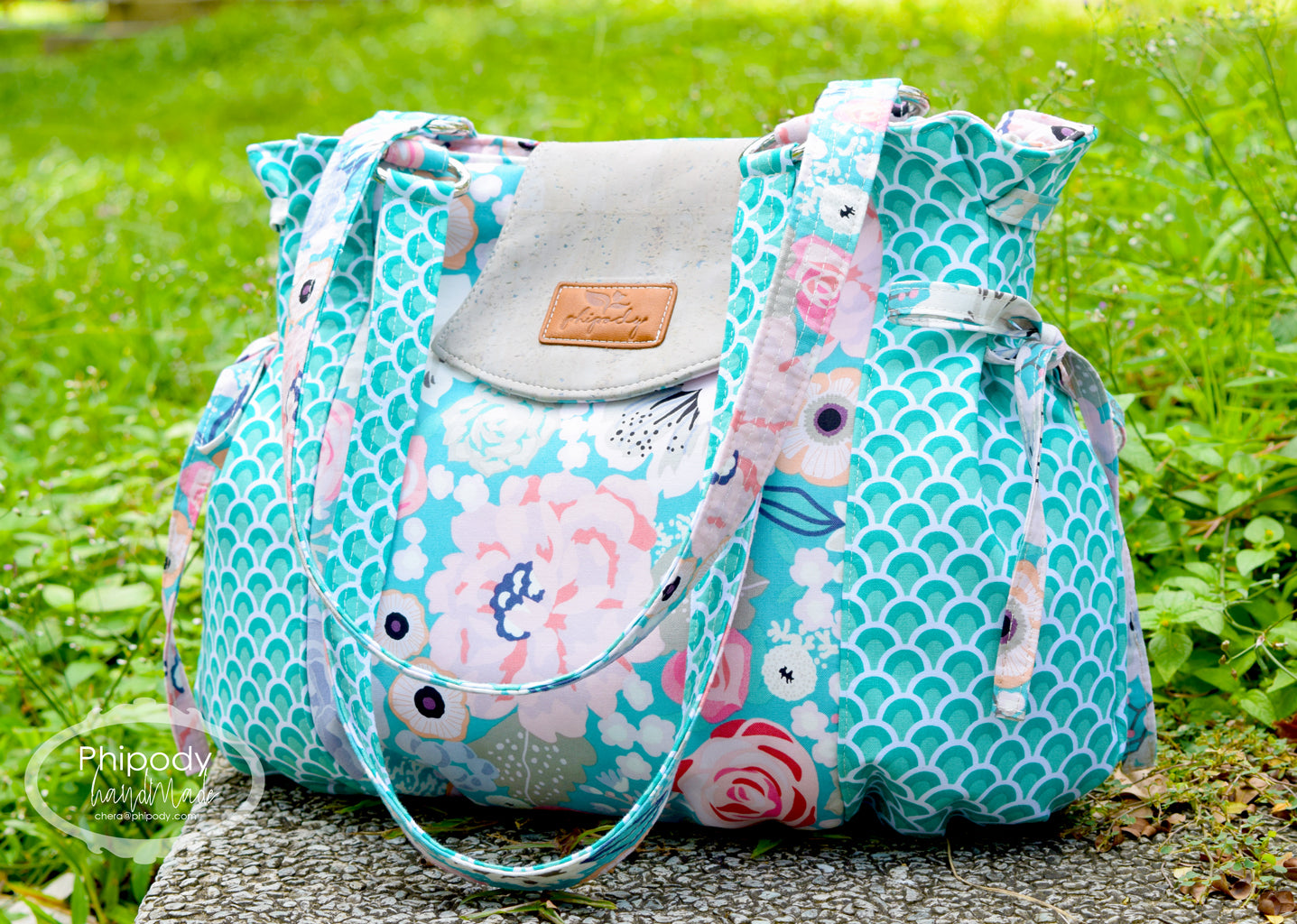 The Rose Gathered Shoulder Bag - PDF Sewing Pattern