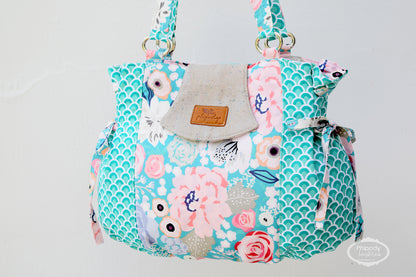 The Rose Gathered Shoulder Bag - PDF Sewing Pattern