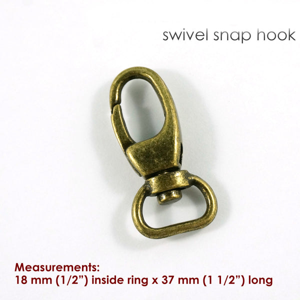 1/2" swivels (SET of 2) - Available in 5 metal finishes