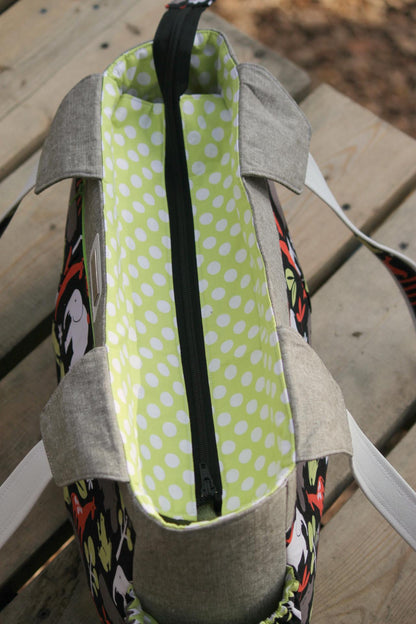 The Foxglove Bag - Fitness or Diaper bag - PDF Sewing Pattern
