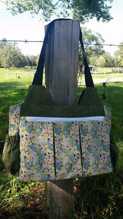 The Foxglove Bag - Fitness or Diaper bag - PDF Sewing Pattern