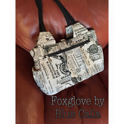 The Foxglove Bag - Fitness or Diaper bag - PDF Sewing Pattern