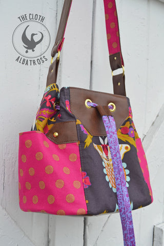 The Dahlia Drawstring Bucket Bag - PDF Sewing Pattern