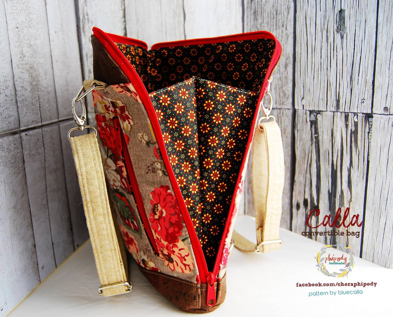 The Calla Convertible backpack - PDF Sewing Pattern