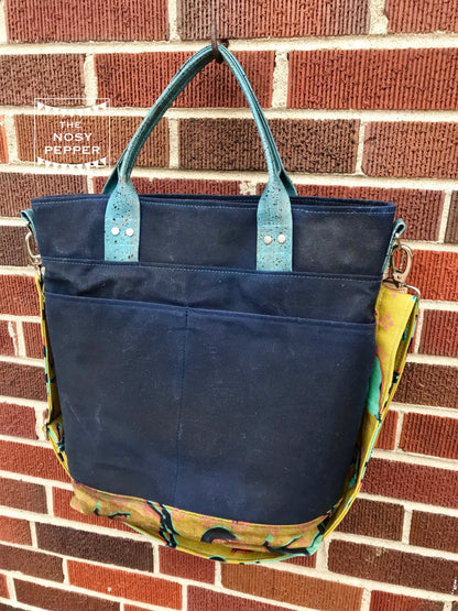 The Waterlily Waxed Canvas Tote (2 versions) - PDF Sewing pattern