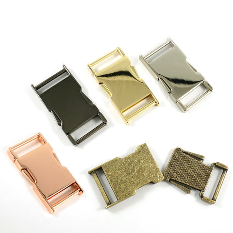 Side Release Buckle - Available in 5 metal finishes