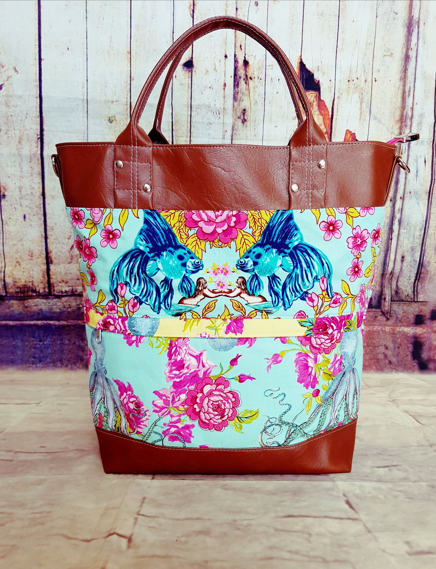 The Waterlily Waxed Canvas Tote (2 versions) - PDF Sewing pattern