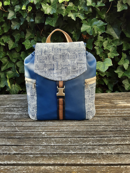 Bee Balm Waxed Canvas Backpack - PDF sewing pattern