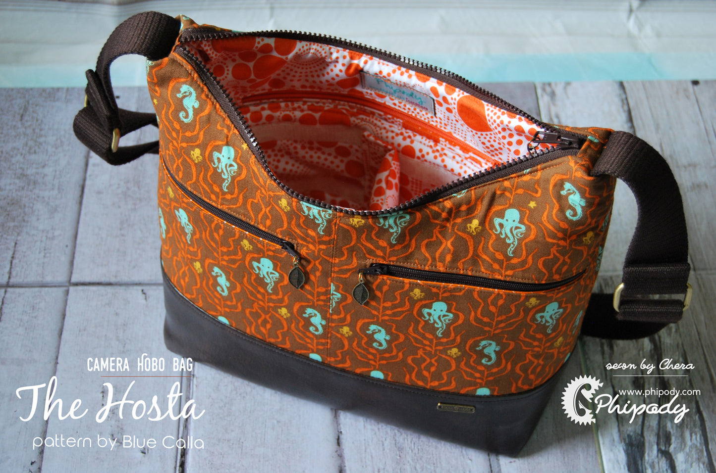 The Hosta Hobo Camera Bag - PDF Sewing Pattern