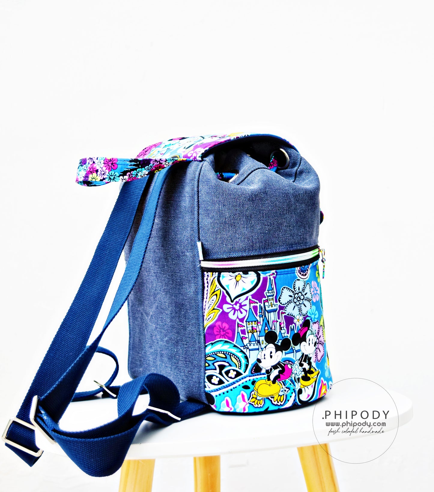 Bee Balm Waxed Canvas Backpack - PDF sewing pattern