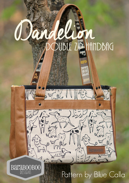 The Dandelion Double Zip Handbag - PDF Sewing Pattern