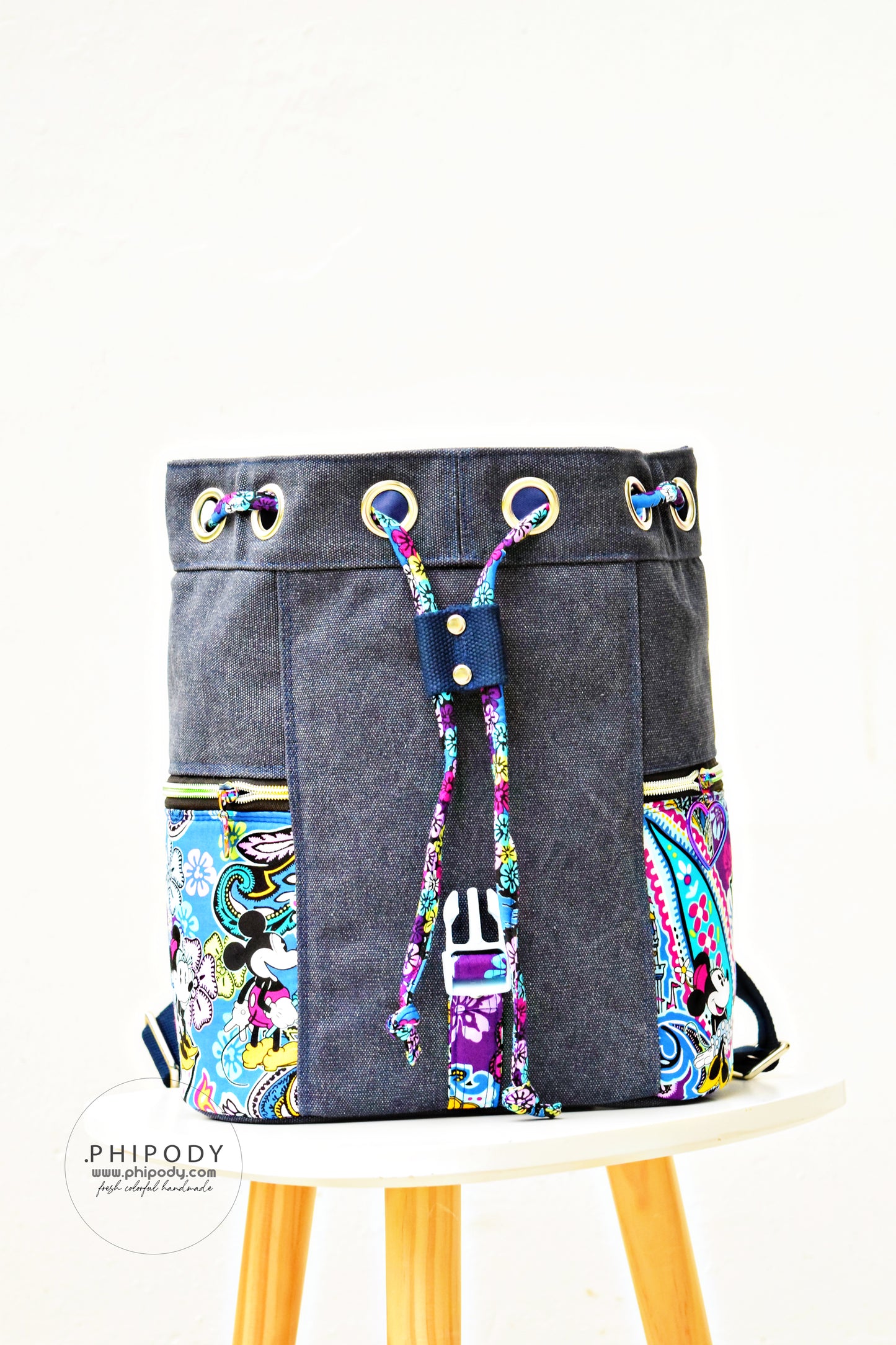 Bee Balm Waxed Canvas Backpack - PDF sewing pattern