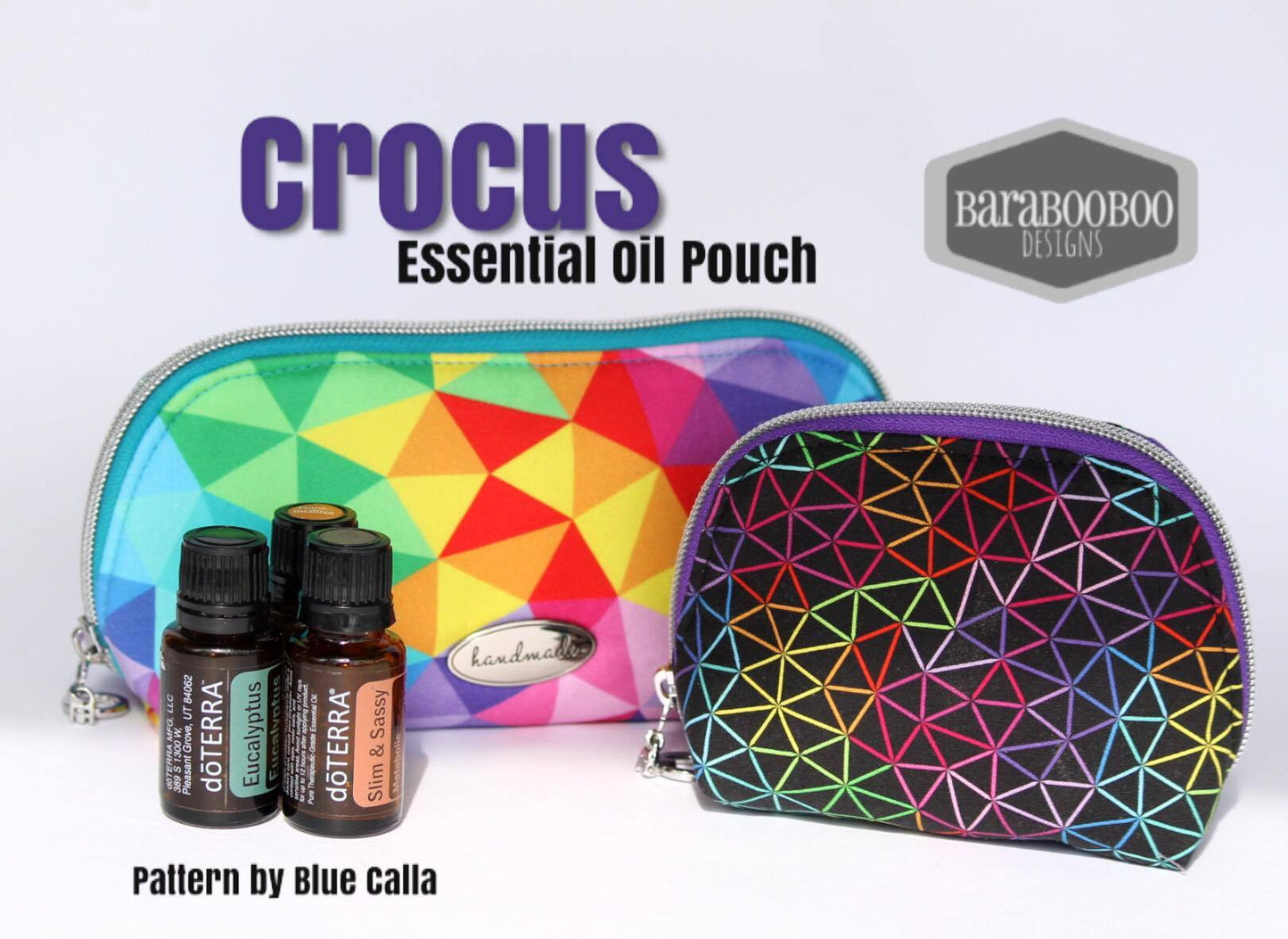 FREE The Crocus Oil Pouch in 2 sizes - PDF sewing pattern