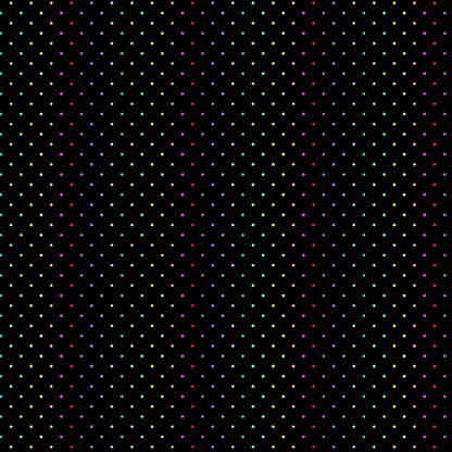 Rainbow Wonderland - Mini Dot in Black