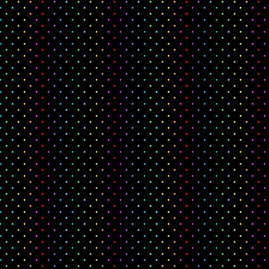 Rainbow Wonderland - Mini Dot in Black
