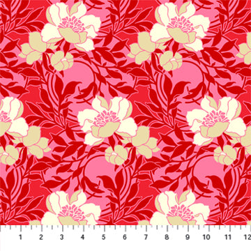 SALE True Kisses by Heather Bailey - Floral Kisses in Red