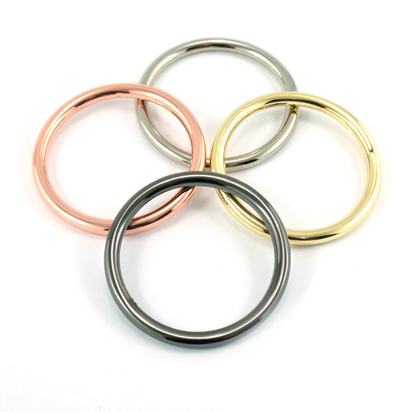 1.5" O-rings (SET of 2) - Available in 6 metal finishes