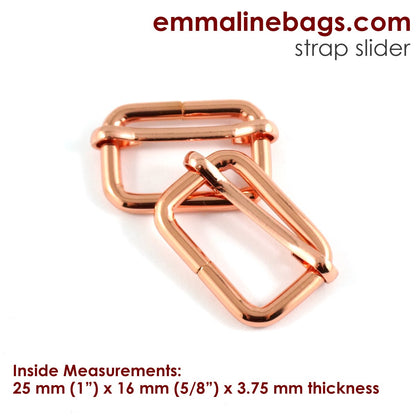 1" ADJUSTABLE SLIDERS (2 PACK) - Available in 5 metal finishes