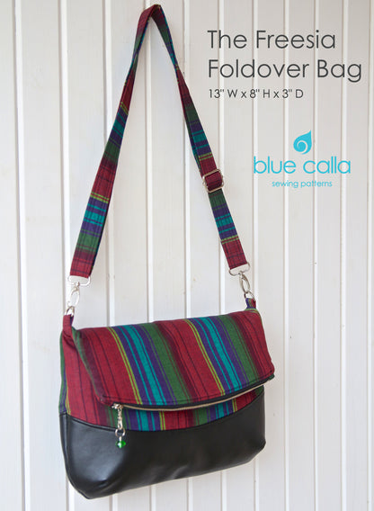 The Freesia Foldover Bag - PDF Sewing Pattern