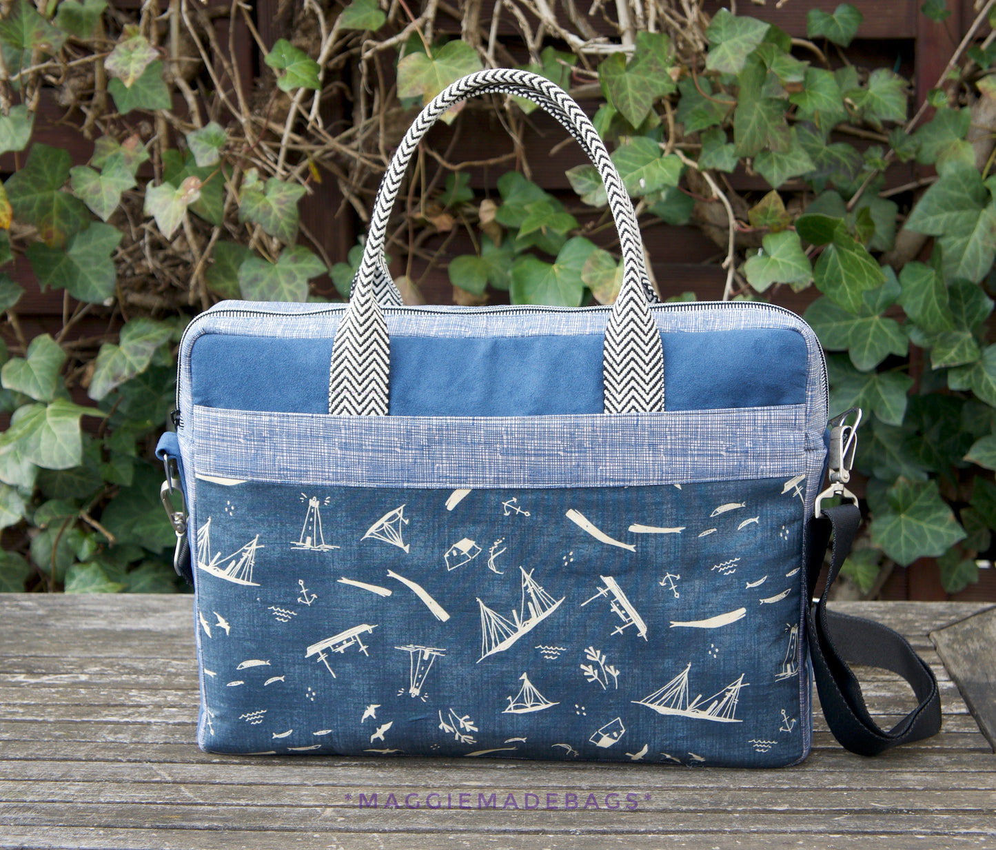 Lupin Laptop Bag - PDF sewing pattern