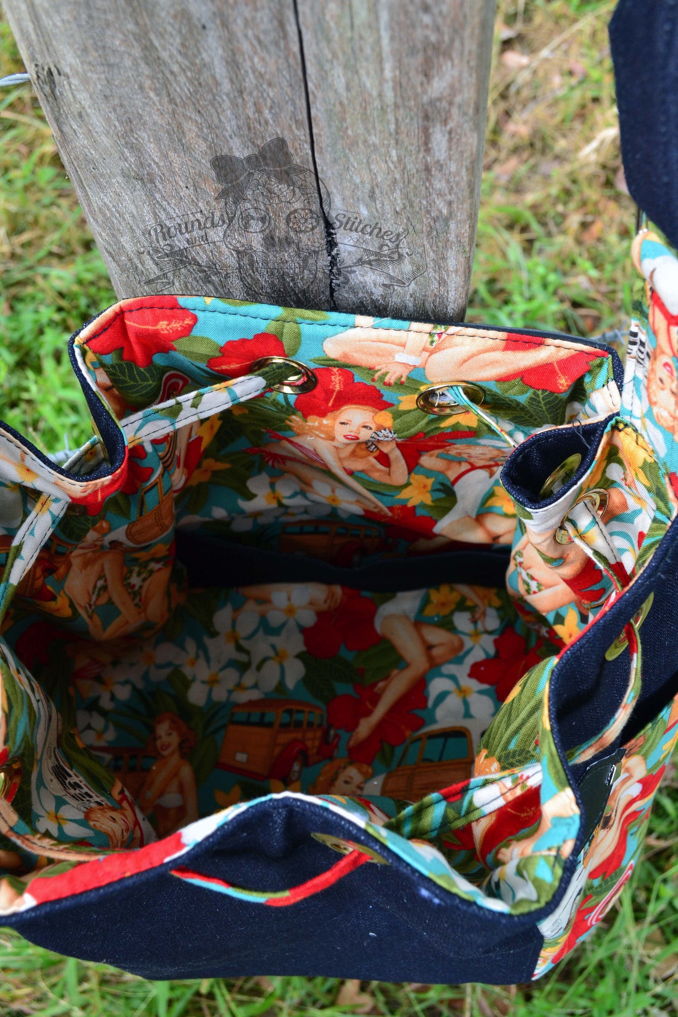 The Dahlia Drawstring Bucket Bag - PDF Sewing Pattern