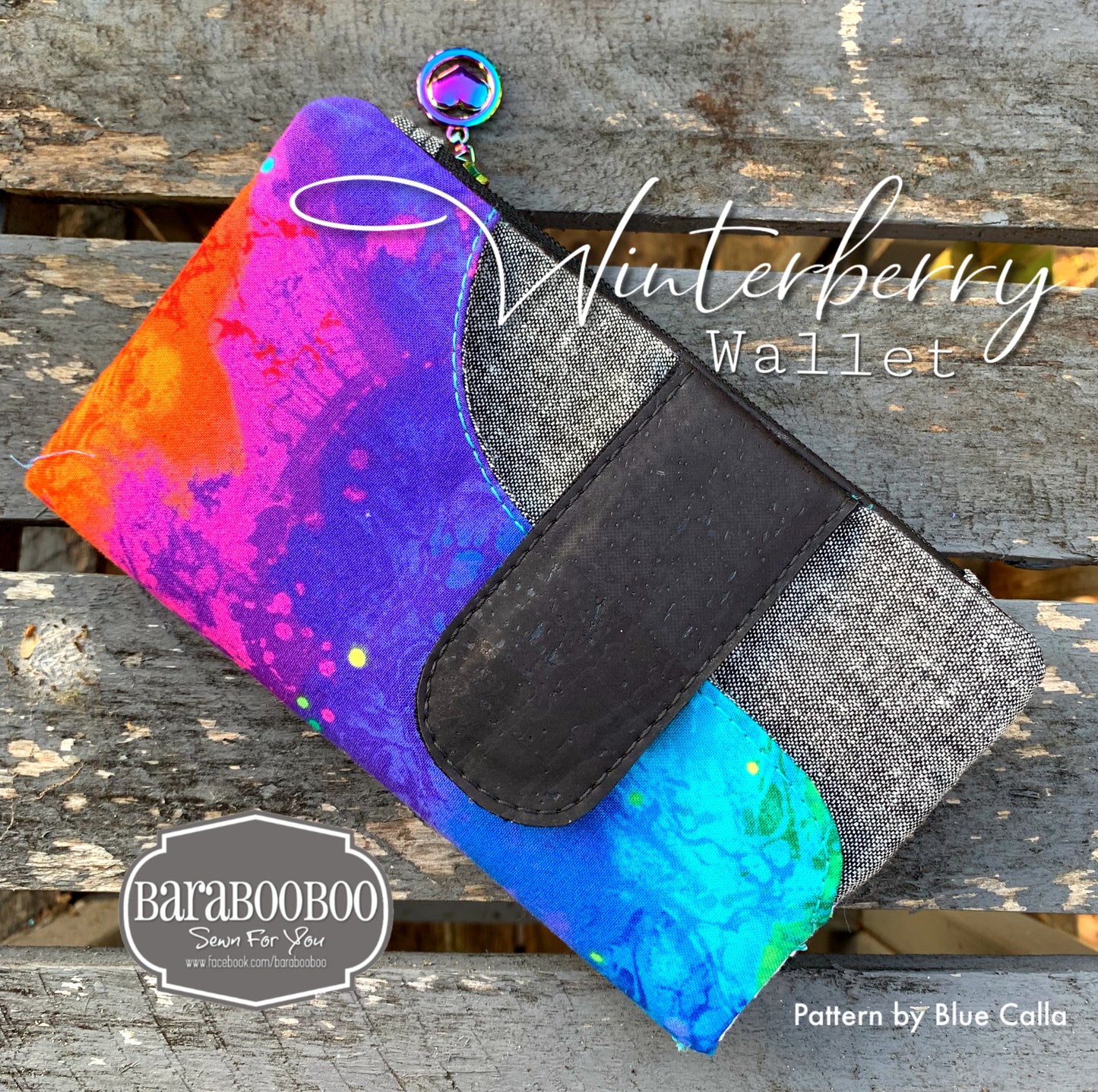 Winterberry Wallet - PDF sewing pattern