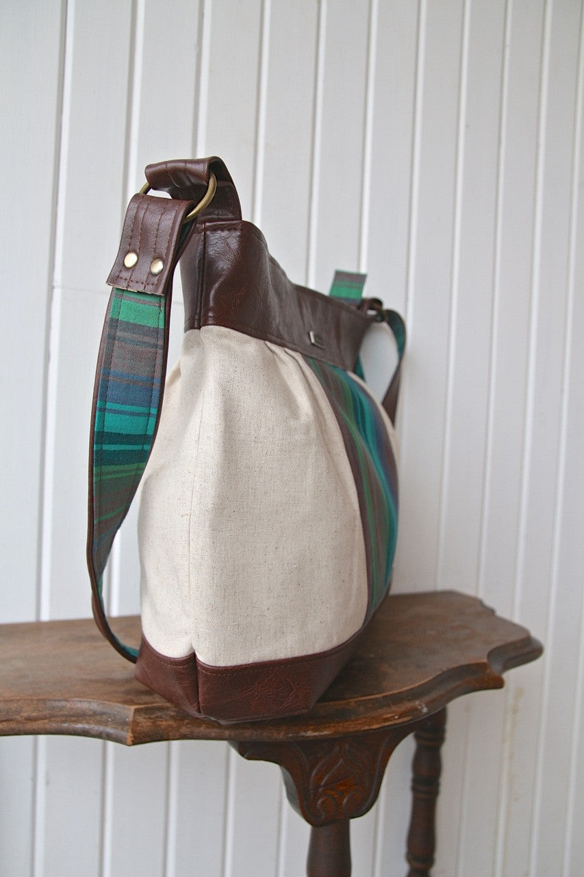 The Zinnia Zippered Panel Bag - PDF Sewing Pattern