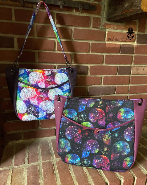 The Delphinium Hobo bag in 2 sizes - PDF sewing pattern