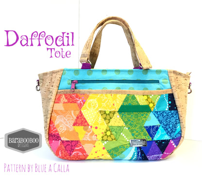 The Daffodil Tote in 2 sizes - PDF Sewing Pattern