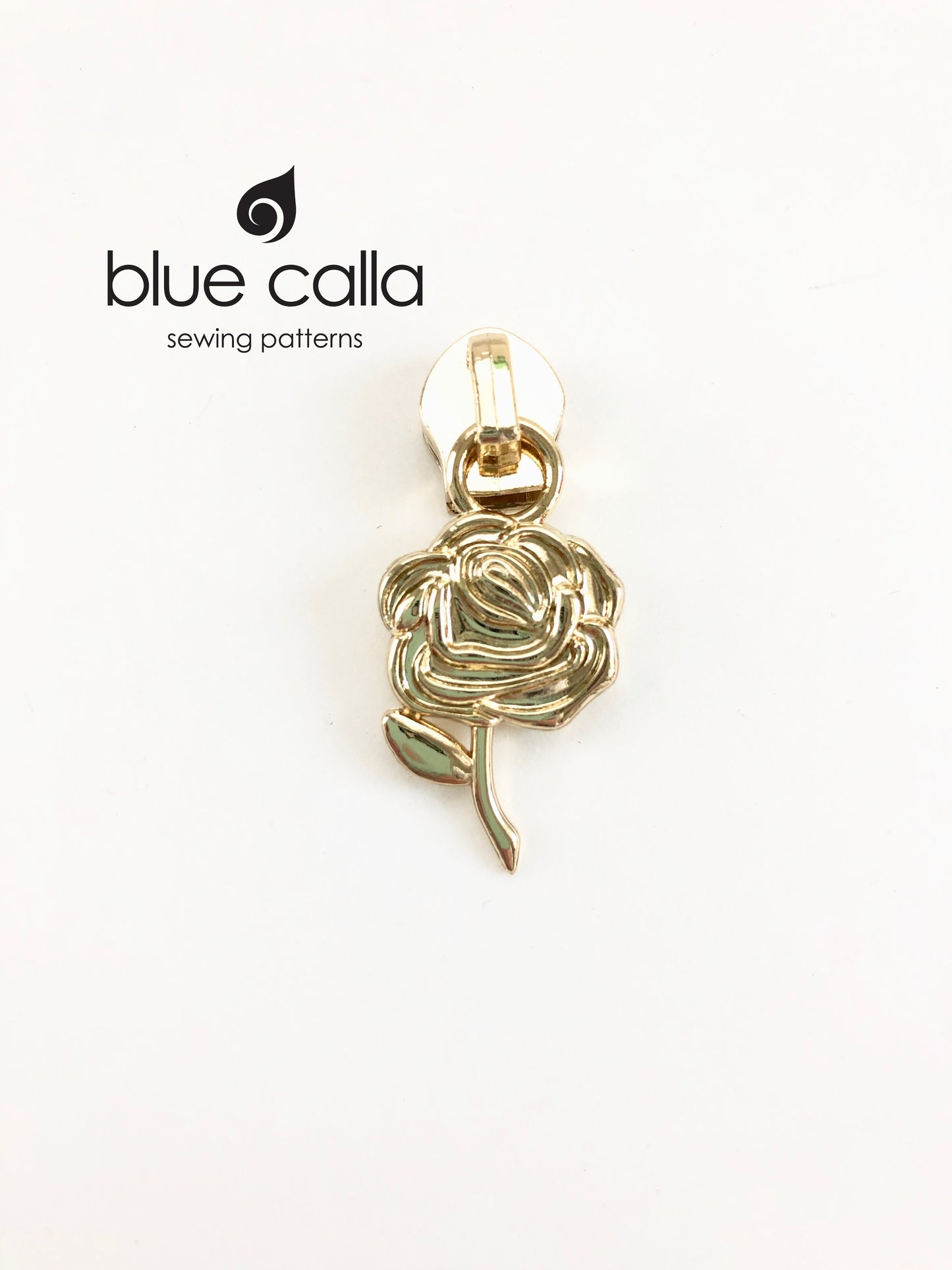 #5 coil zipper pull - Rose