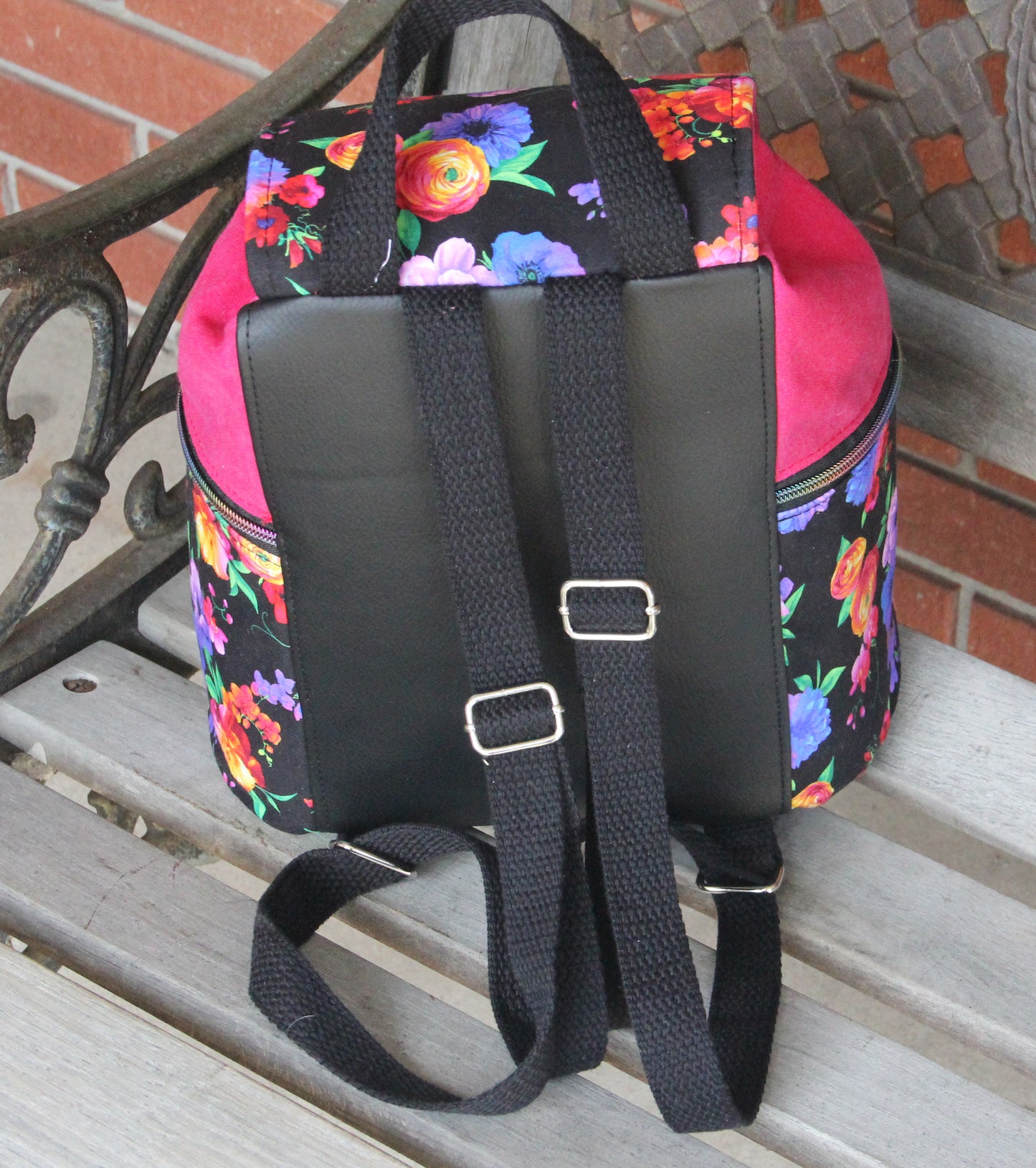 Bee Balm Waxed Canvas Backpack - PDF sewing pattern