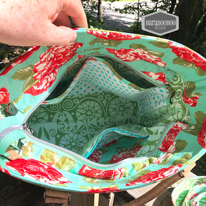 The Waterlily Waxed Canvas Tote (2 versions) - PDF Sewing pattern