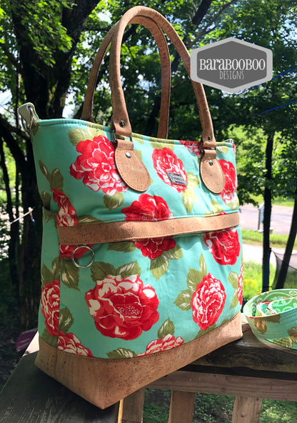 The Waterlily Waxed Canvas Tote (2 versions) - PDF Sewing pattern