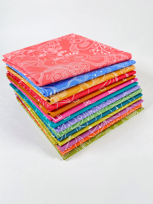 Half yard Bundle of Hopscotch Century Solids by Alison Glass