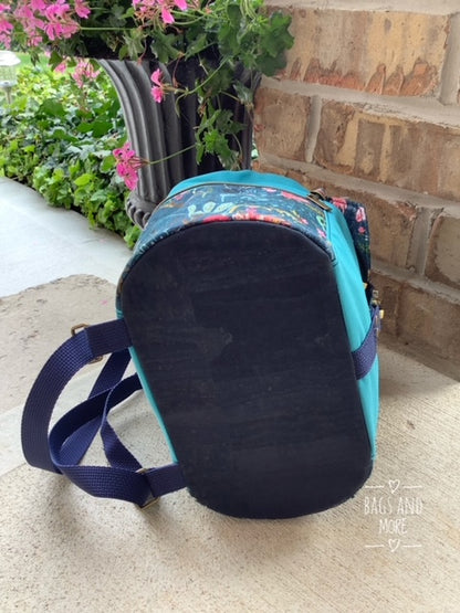 Bee Balm Waxed Canvas Backpack - PDF sewing pattern