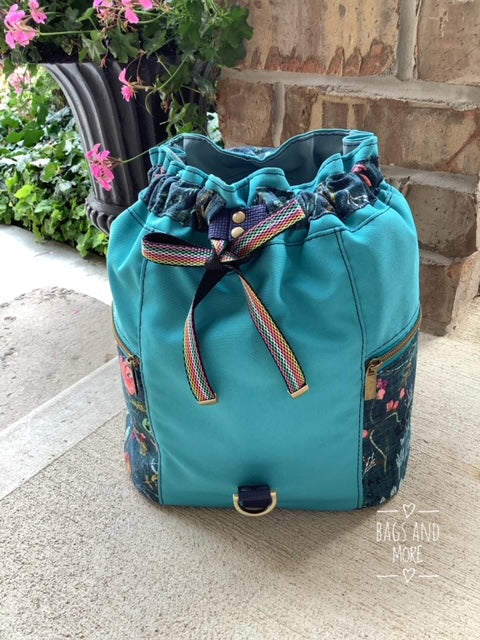 Bee Balm Waxed Canvas Backpack - PDF sewing pattern