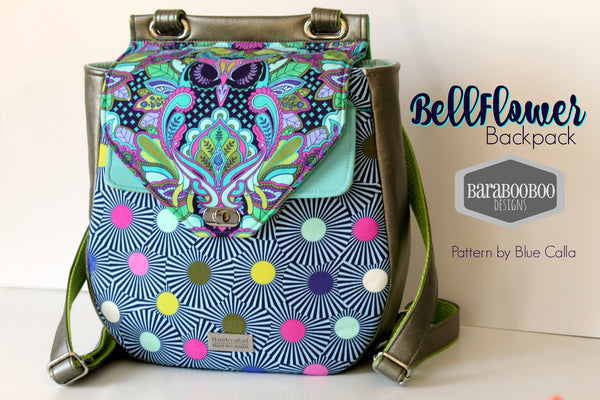 The Bellflower Backpack - PDF Sewing pattern – Blue Calla Patterns